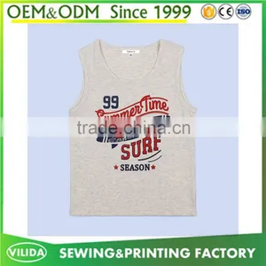 Factory Price Fashion Boys Sleeveless t Shirt Childrens Boys Printing Vest thumbnail-3