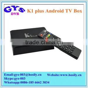 Amlogic S905 K1 Plus Android5.1 1GB Ram 8GB Flash KODI Fully Loaded Built-in Wifi K1 Plus Smart TV Box thumbnail-1