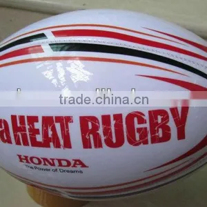Top Quality Promotional PVC Machine Stitched Size 5 Rugby Ball thumbnail-1