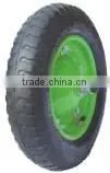 High Quality Wheelbarrow Rubber Wheel 400-8 PU thumbnail-1