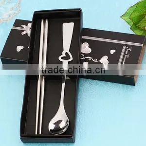 Stainless Steel Chopsticks Spoon Wedding Thank You Gifts for Guests thumbnail-1