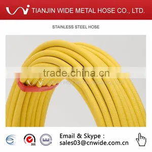 Chinese Manufacturer Yellow Stainless Steel Flexible Natural Gas Hose thumbnail-3