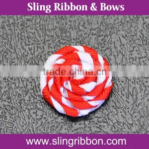 Red And White Intertwining Together Ribbon Decoration thumbnail-1