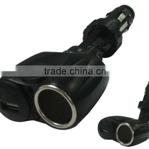 Car Cigarette Lighter Socket With 500ma USB thumbnail-1