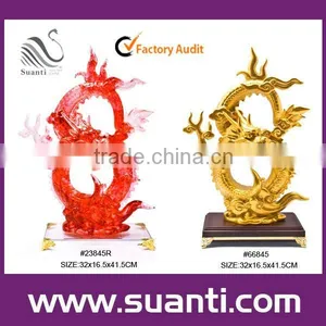 Chinese Dragon Polyresin Statue thumbnail-1