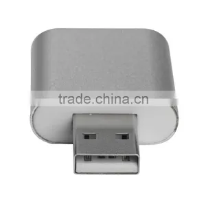 Top Grade External USB Audio Adapter Sound Card With Stereo Headphone/Speaker and Mono Microphone Jacks(Aluminum Casing) thumbnail-4