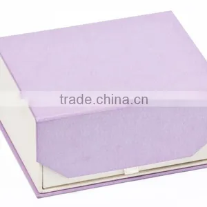 Elegant Purple Paper Jewelry Box With Magnet Closure thumbnail-1