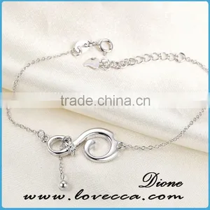 Top Quality Girlfriend Gift Jewelry Fashion Charms Silver Chain Bracelet 2015 New Product thumbnail-1