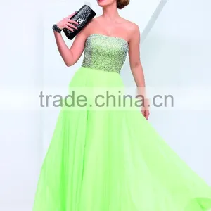 2014 Latest Design Off-shoulder Elegant Full Figure Evening Dresses thumbnail-2