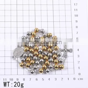 China Biggest Wholesale Fashionable Dither Beads Cross Pendant Charming Necklace thumbnail-4