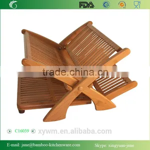 Bamboo Collapsible Eco Dish Rack thumbnail-1