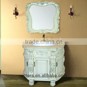 Hot Sale Bathroom Vanity Furniture Oak Solid Wood WTS161 thumbnail-2
