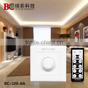 RF Wireless Remote Control Dimmer For Single Color LED Light Strip 12V-24V thumbnail-1