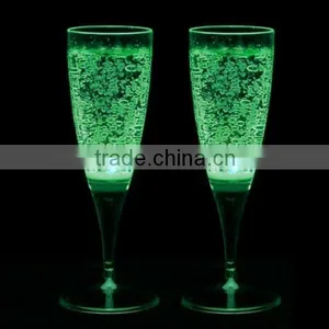 Fancy Liquid Active Led Champagne Glass Colorful Light Up Champagne Glass thumbnail-1