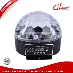Latest Style 360 Degrees Rotating LED Crystal Magic Ball Light Mini RGB Mini Disco DJ Ball Stage Lighting Wholesale thumbnail-2