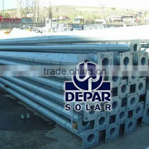 6m Polygon Solar Street Light Pole -hot Dip Galvanized Lamp Post, Lamp Column thumbnail-3