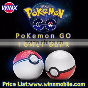 Pokemon Go Pokeball Power Bank 12000 MAh Dual USB LED Quick Phone Charge Powerbank for Mobile Phones AR Game thumbnail-3