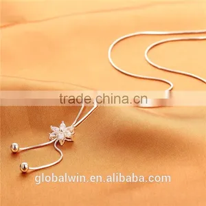 Fashion African Silver Pendant Chain Beads Necklace Jewelry Set For Women thumbnail-3
