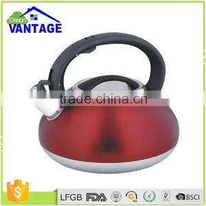 Single or Capsulated Bottom Tea Kettle Stainless Steel Whistling Kettle for Induction Cooker thumbnail-1