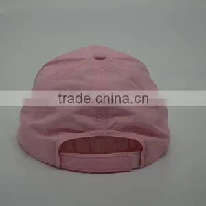 PINK COLOR BASEBALL CAP, BLANK COTTON PINK HATS thumbnail-3