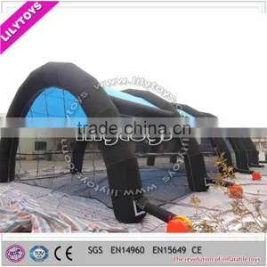 Special Workmanship Inflatable Tent China/outdoor Large Tent/0.55PVC Used Tent/black Tent thumbnail-1