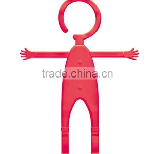 2015 New Arrival Flexible Human Shape Silicon Cell Phone Holder, Silicone Mobile Hook thumbnail-4