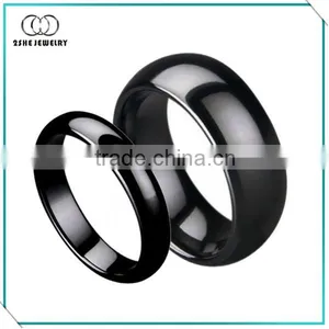 High Quality Classic Black Titanium Rings for Wedding thumbnail-1