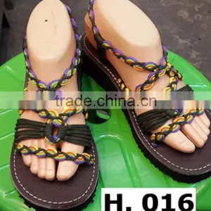 THAILAND MOUNTAIN TRIBE HAND MADE BEACH SANDALS thumbnail-6