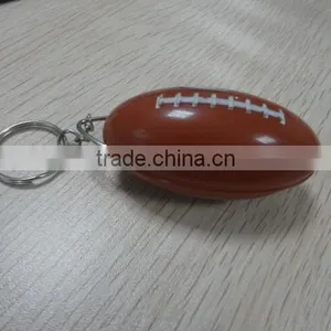 Football Shaped Plastic Bottle Opener With Keychain thumbnail-1