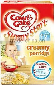 Cow & Gate Sunny Start Creamy Porridge 4mth+ (125g) thumbnail-1