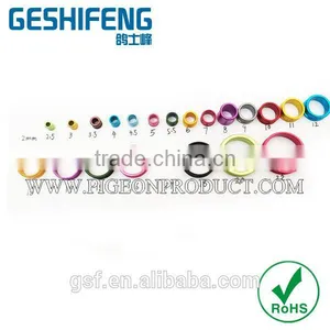 Pigeon Ring Factory Geshifeng Factory Aluminium Pigeon Ring With CE Certificate thumbnail-1