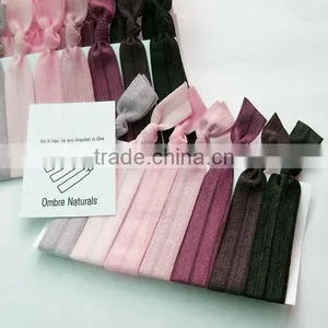 Foe Elastic Softball Print Hair Tir thumbnail-1