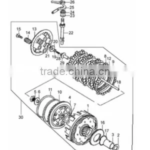 Loncin Gn300 Engine Parts Gn300 Clucth thumbnail-1