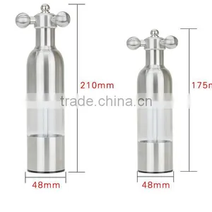 Manual Stainless Steel Pepper Grinder Mill Kitchen Tools Glass Pepper Grinder thumbnail-6