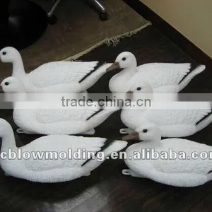 OEM Blow Molding Plastic HDPE Snow Goose Decoys Snow Geese Handicraft thumbnail-5