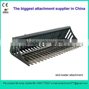 Rock Bucket for Skid Steer Loader,skid Loader Attachment,bobcat Attachment thumbnail-1