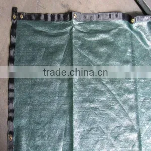 HDPE Dark Green Metal Eyelet With Black Around Solar Shade Netting thumbnail-1