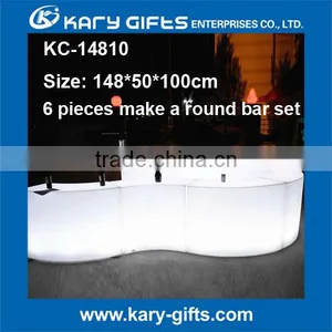Cheap China Led Bar Dining Table Glowing Plastic Illuminated Bar Table thumbnail-1