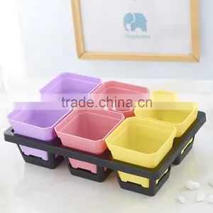 Plastic Flower Pot Rack -6 Grid thumbnail-1