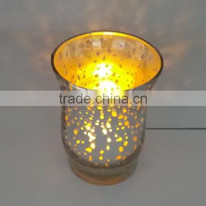 New Design Electroplated Glass Candle Jars for Christmas Decoration thumbnail-4