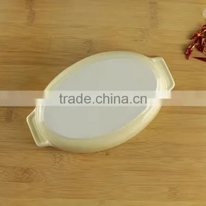 China Factory Supplier Custom Ceramic Cookware Oval Casserole thumbnail-4