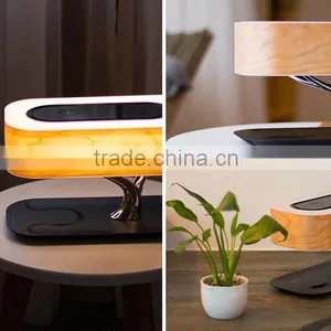 2017 Cool Wooden Tree Design WiFi/Qplay/DLNA Wireless Speaker With LED Light,Creative Music Lamp Support Phone Wireless Charging thumbnail-5