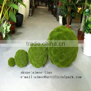 Q0908006 Wedding Decoration Topiary China Manufacturer Artificial Moss Balls thumbnail-1