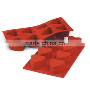 Customized Shape Hot Sale Heart-shaped Silicone Cake Mold FDA thumbnail-1