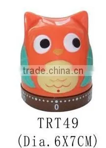 New Design Owl Shape Plastic Sound Kitchen Timer/cooking Timer thumbnail-1