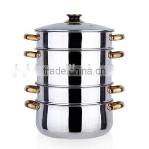 5 Layer Stainless Steel Steamer Pot thumbnail-3