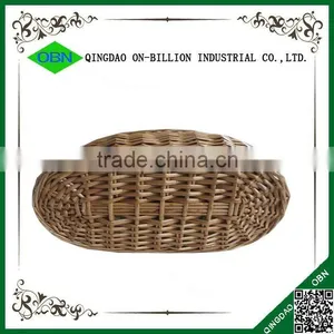 Food Grade Christmas Rattan Wicker Bread Basket With Cover thumbnail-4