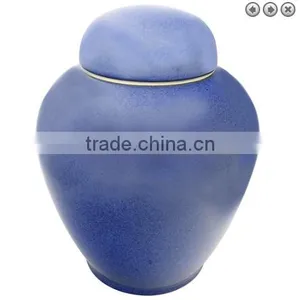 Funeral Supplier Fired Clay Ceramic Urn for Ashes thumbnail-1