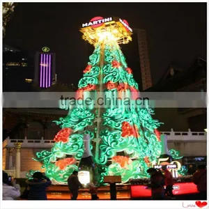 SJ2017500123 8m Outdoor Xmas Tree Artificial Led Light Colorful Christmas Tree for Christmas Festival thumbnail-1