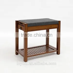 Bamboo Shoe Storage Natural Bamboo Shoes Rack With Tatami Shoe Bench With Drawer Organizers thumbnail-2